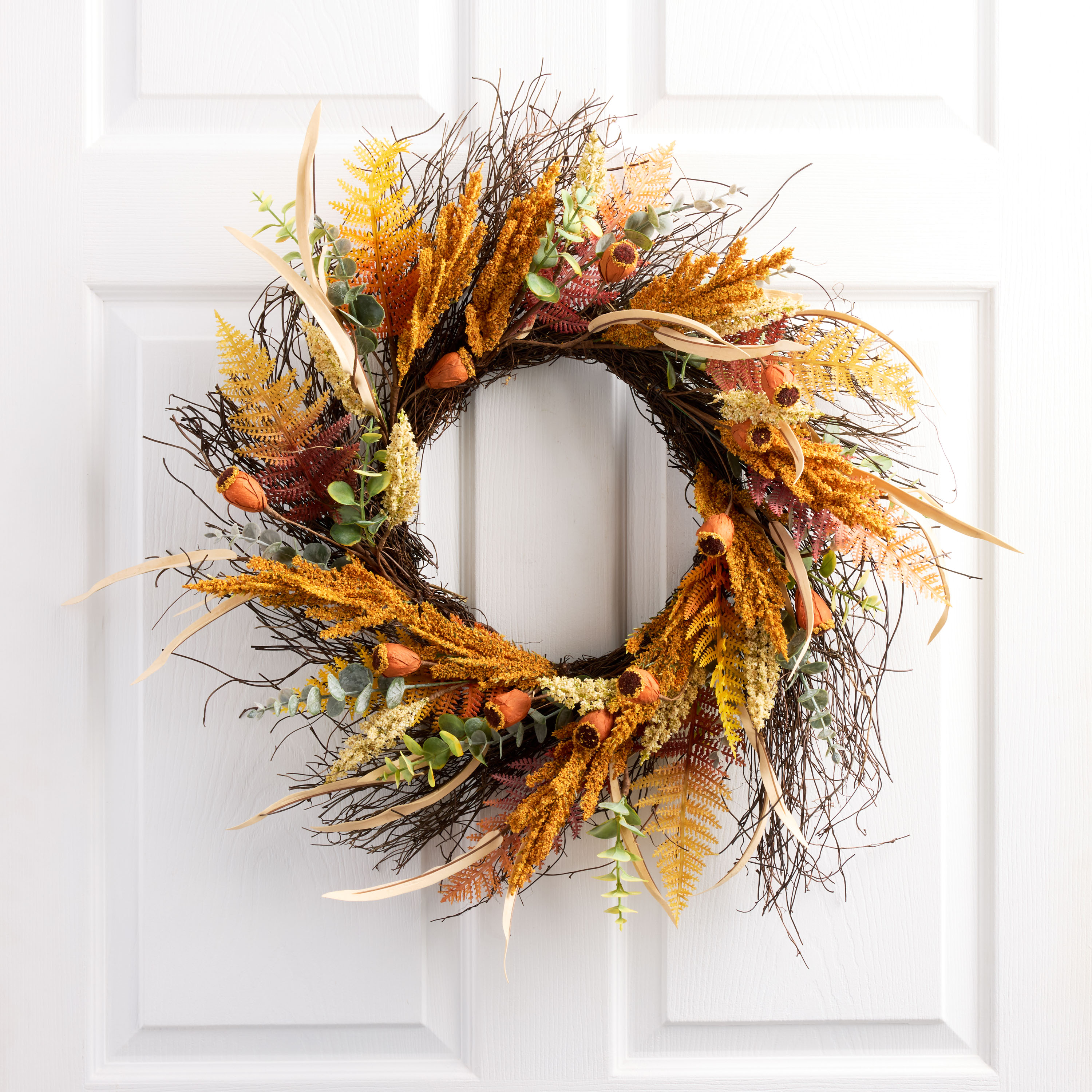 Faux Fall Blossoms Wreath - World Market