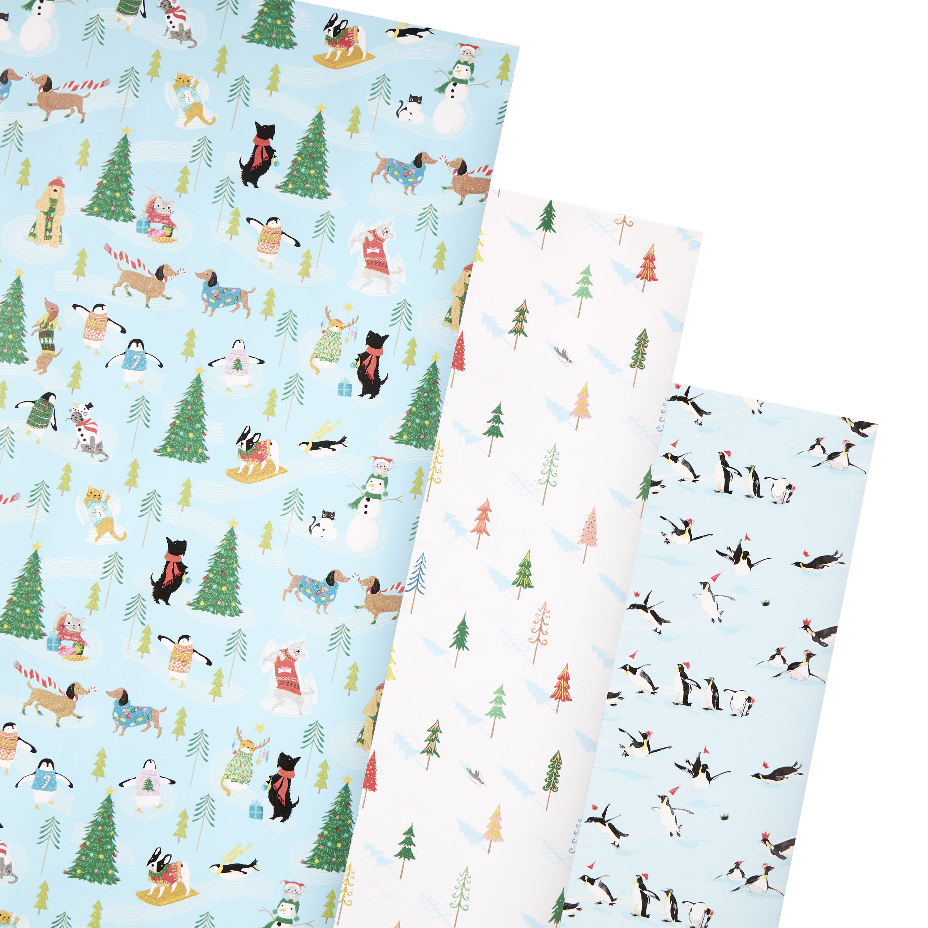 Forest Blue Wrapping Paper - Curbside Only