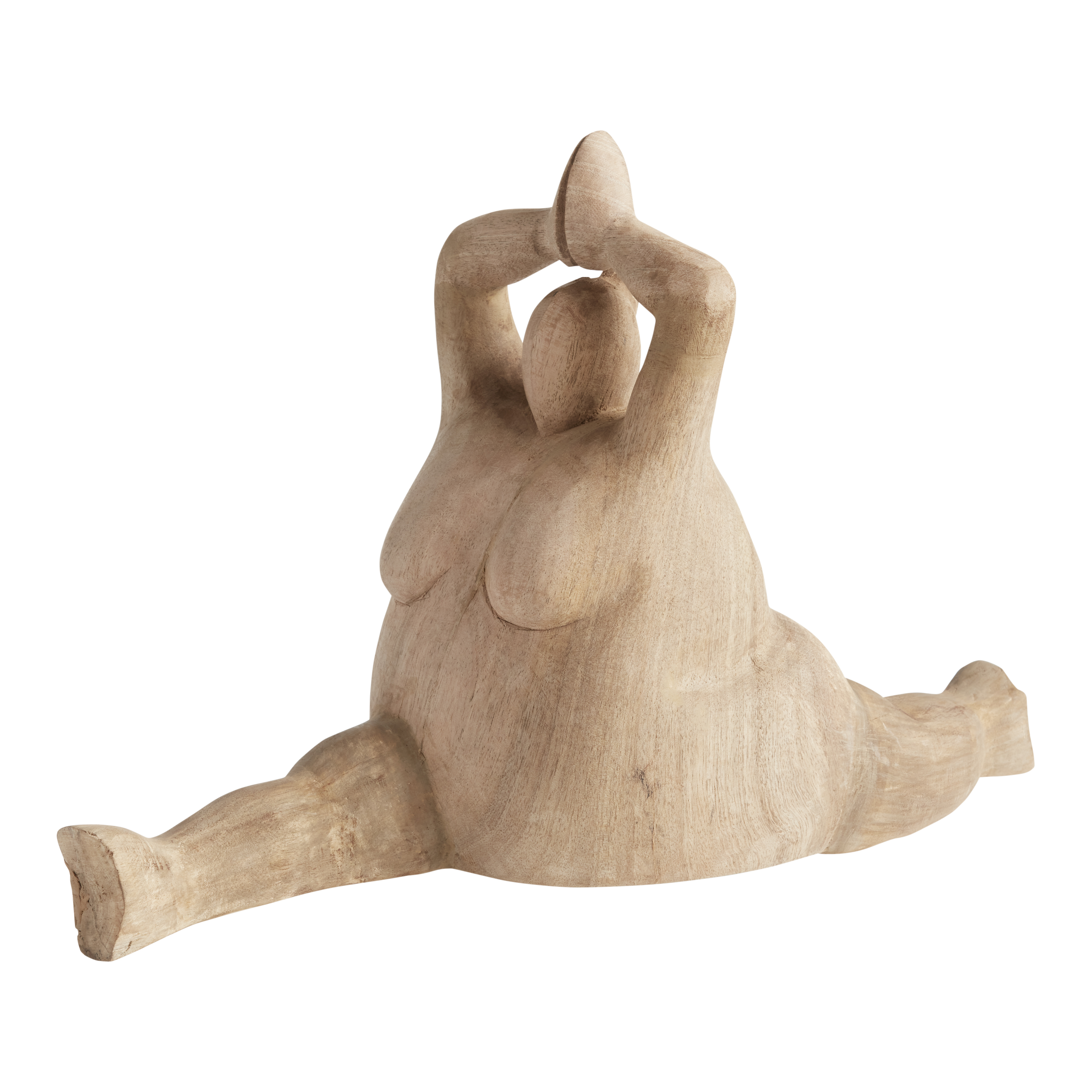 CRAFT Natural Wood Yoga Lady Splits Pose Decor - World Market