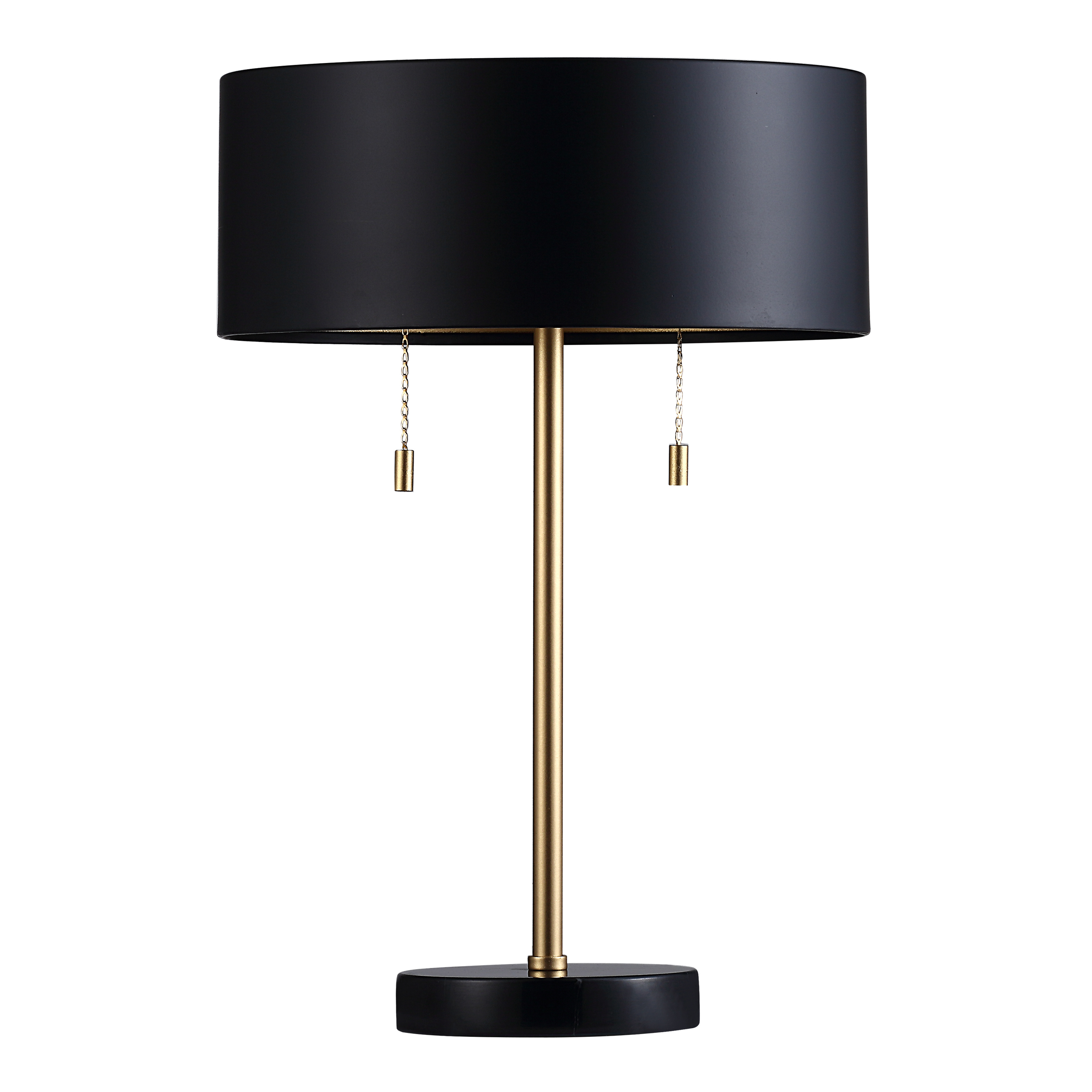 Gillian Matte Black And Gold Metal Table Lamp - World Market