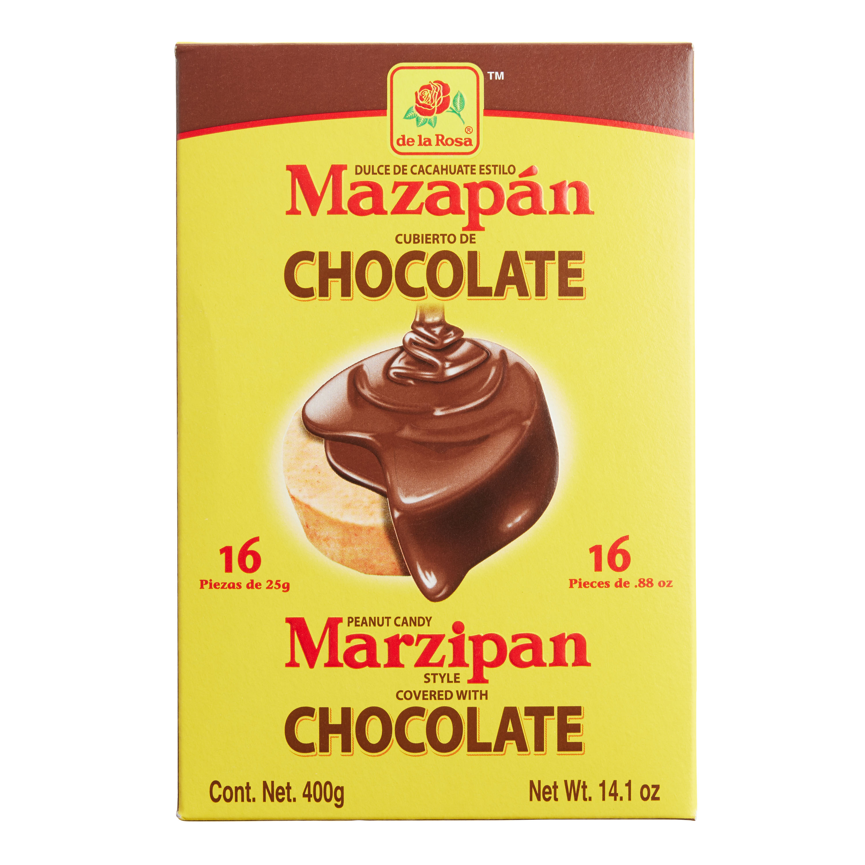 De La Rosa Chocolate Peanut Mazapan Candy 16 Piece - World Market