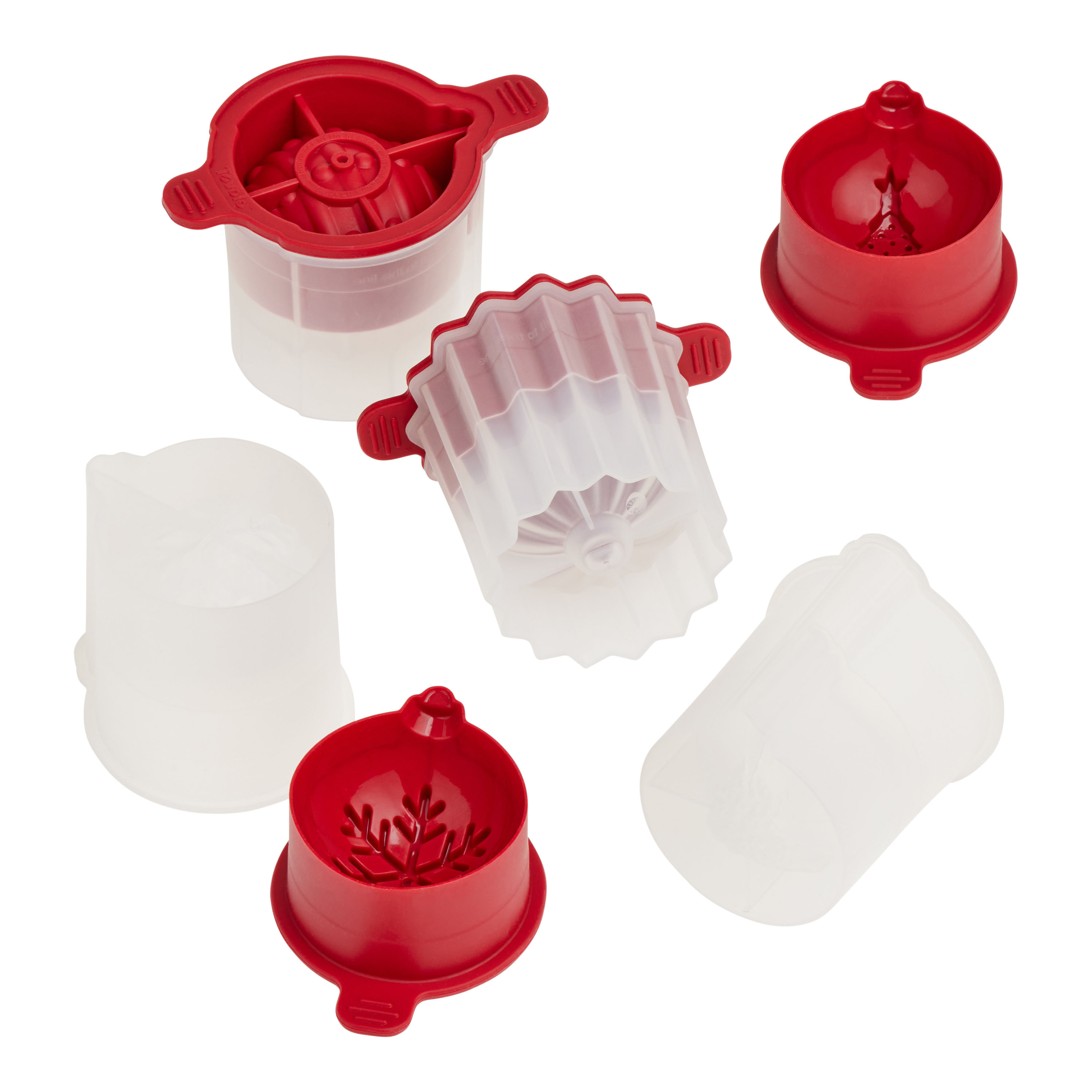 Christmas Ornament Ice Molds, Set of 2, for Making Leak-free, Slow