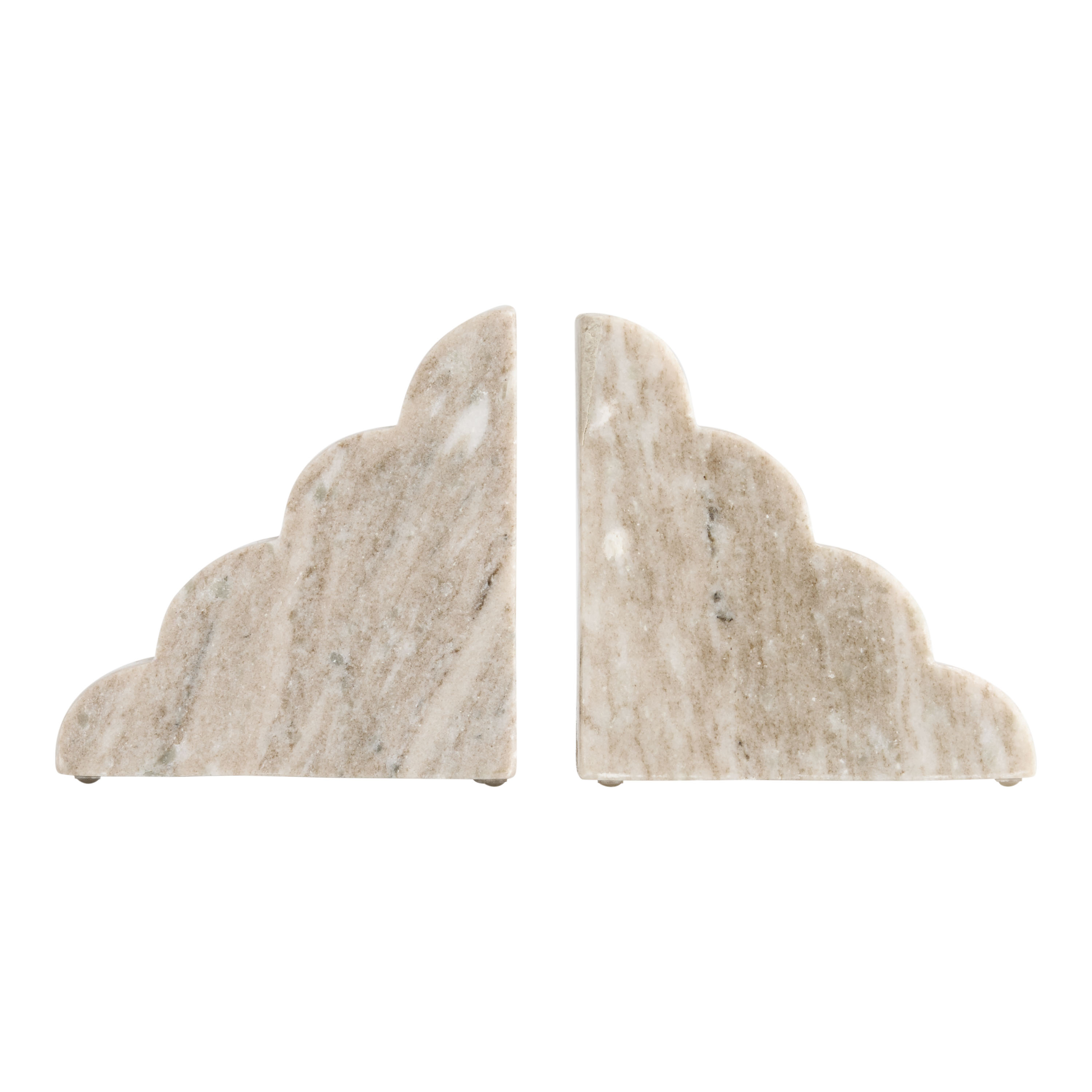 Brown Marble Cloud Bookends - World Market