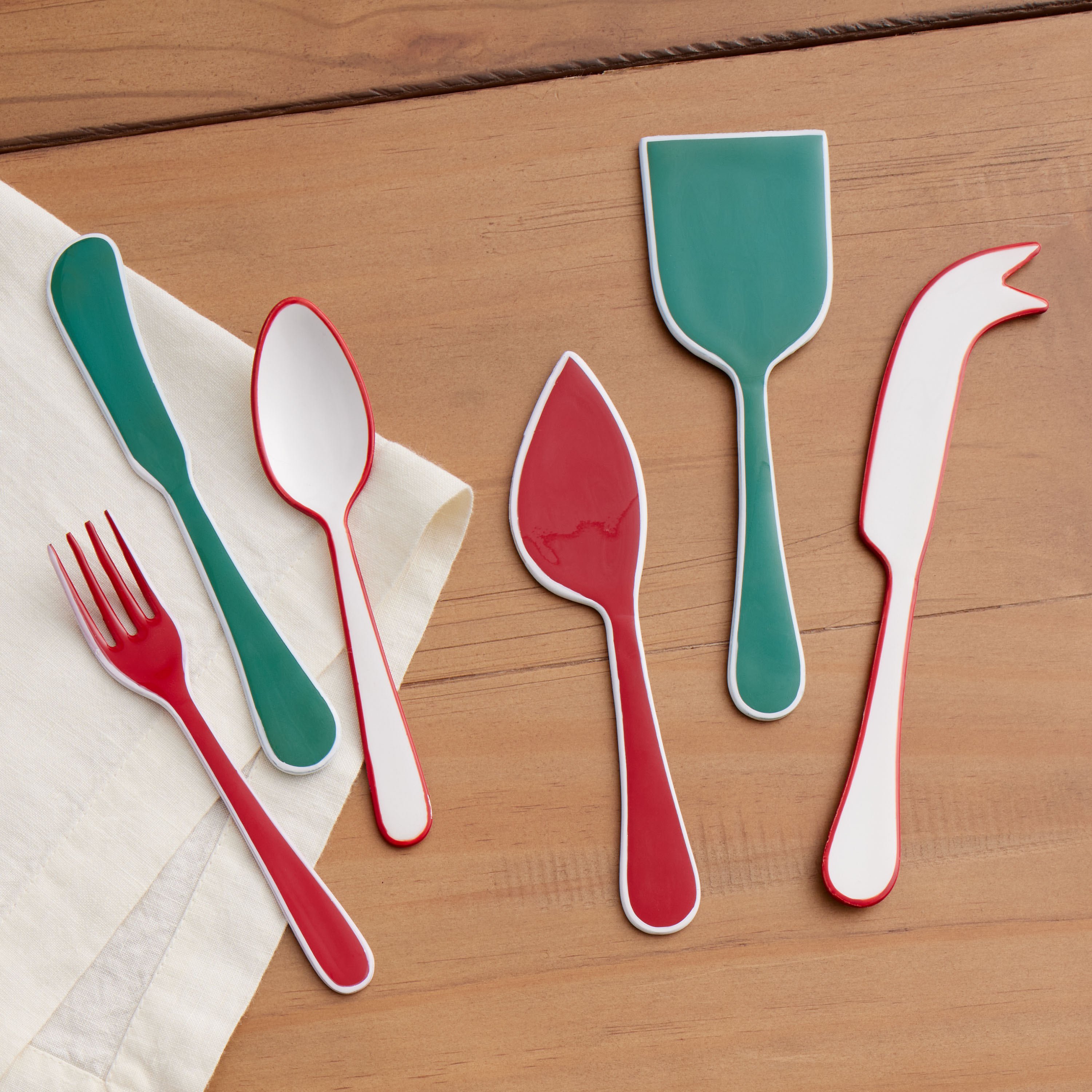 Enameled Stainless Steel Utensils Set of 3 - World Market