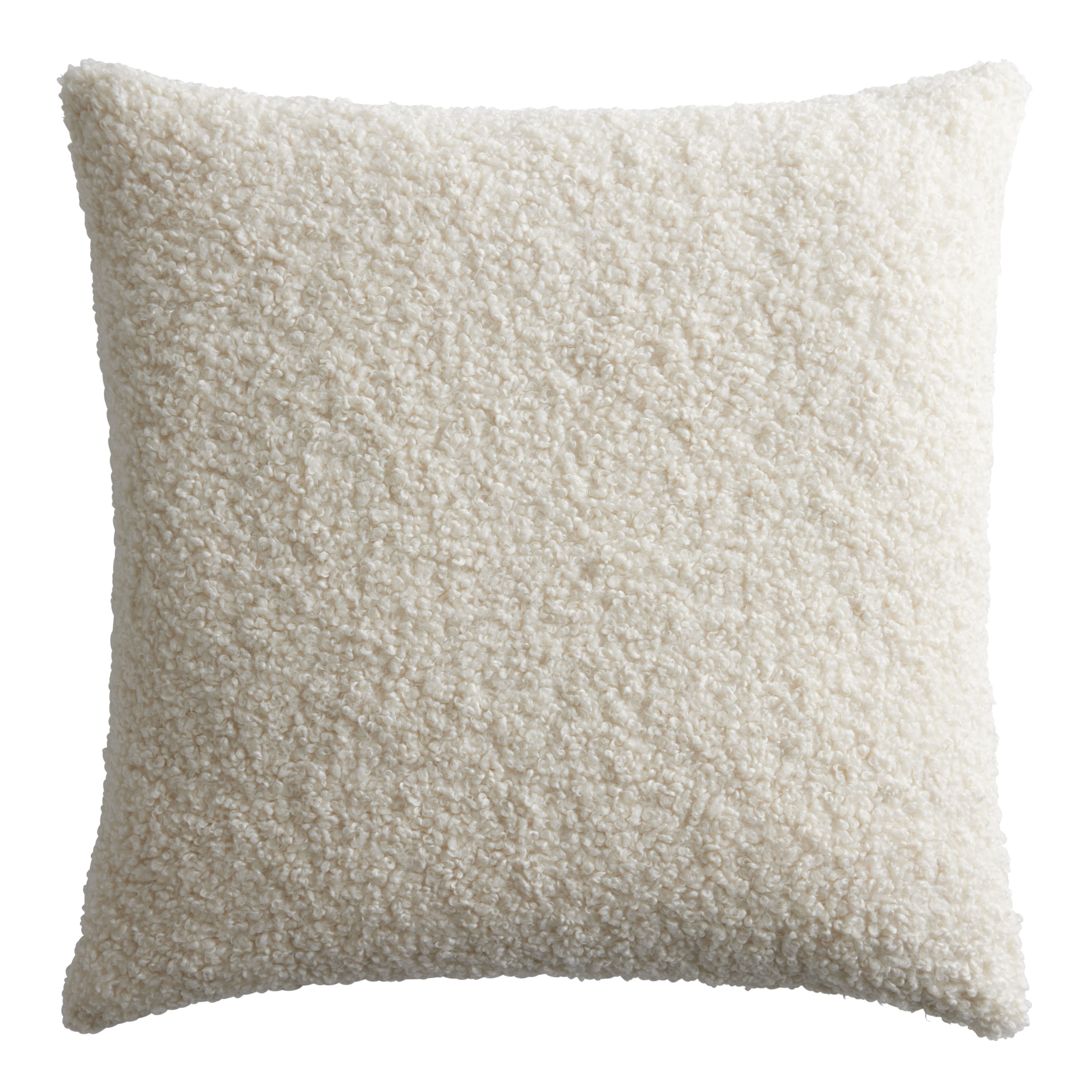 23 Boucle Ivory Throw Pillow
