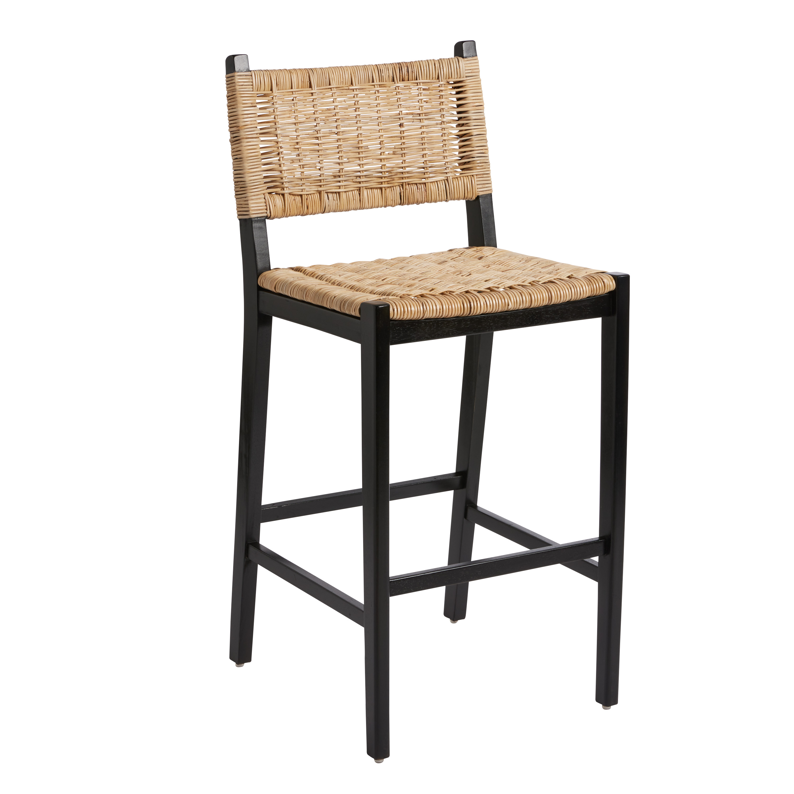 Amolea Wood and Rattan Barstool World Market