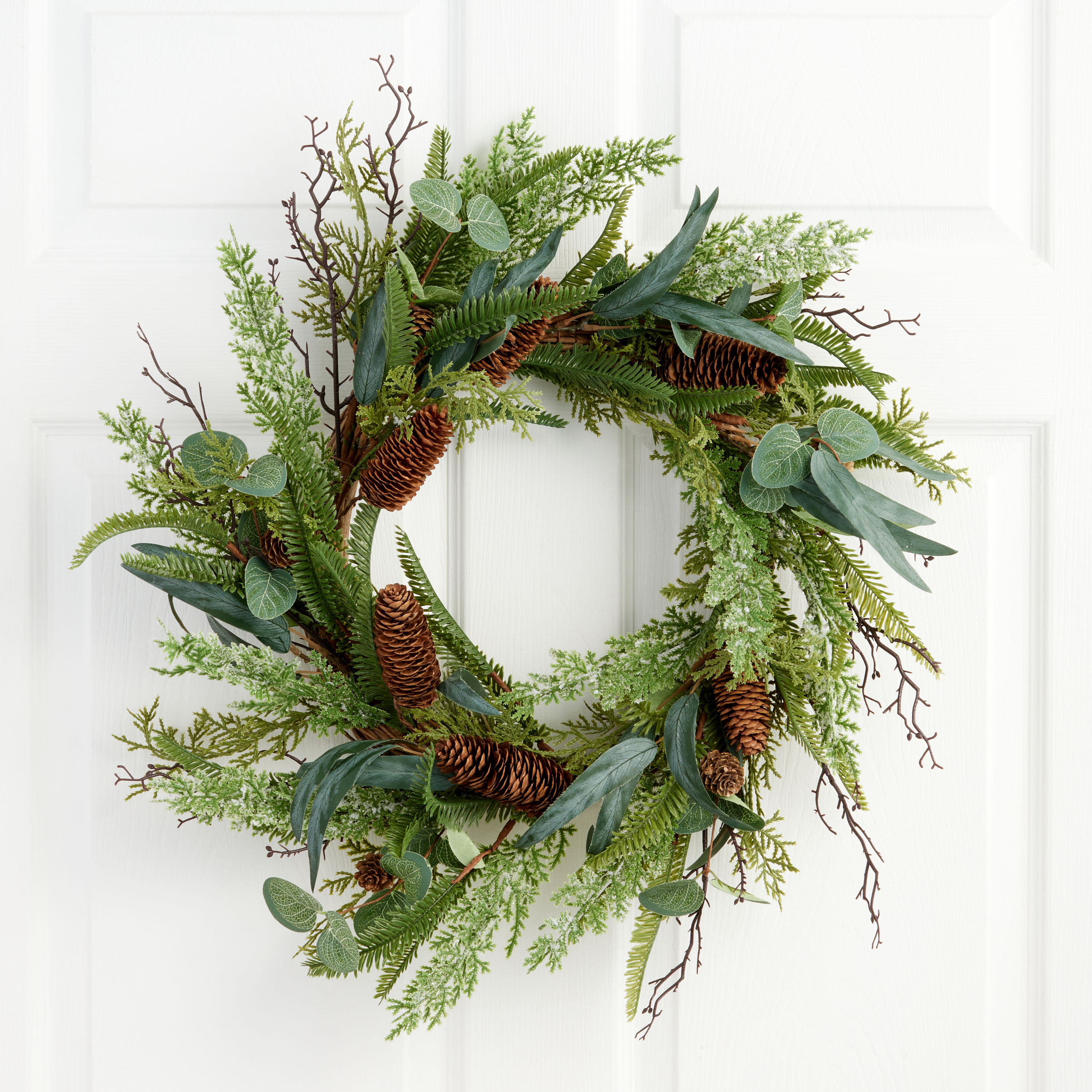 Shop Frosted Pine Eucalyptus Wreath