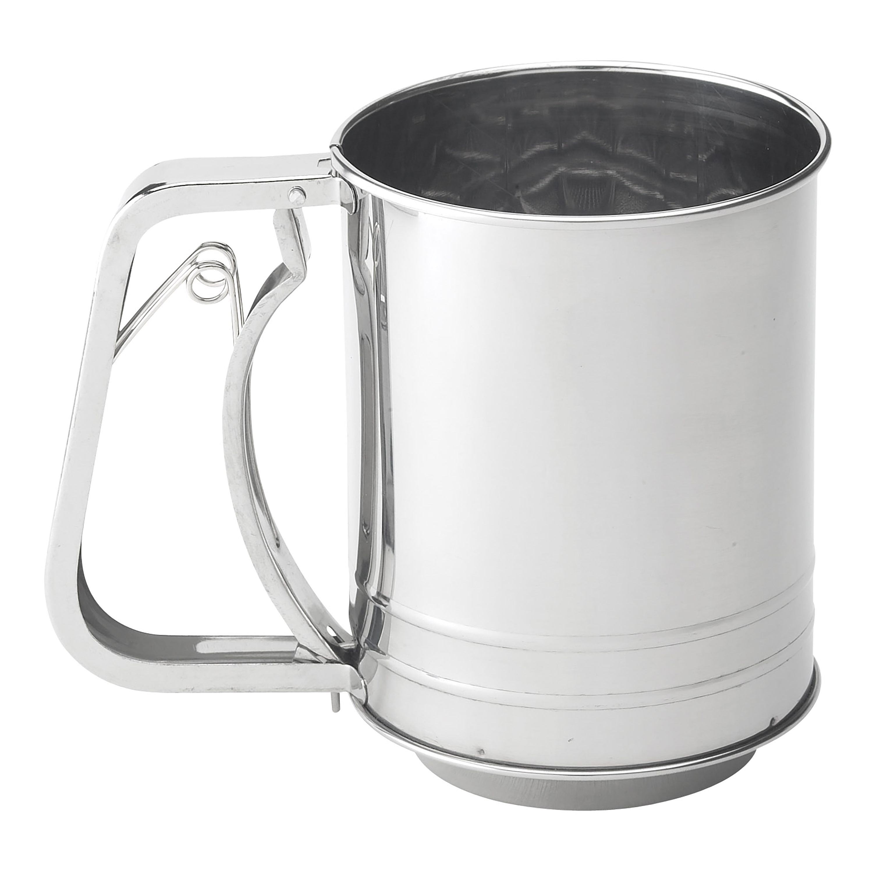 Stainless Steel Squeeze Flour Sifter - World Market