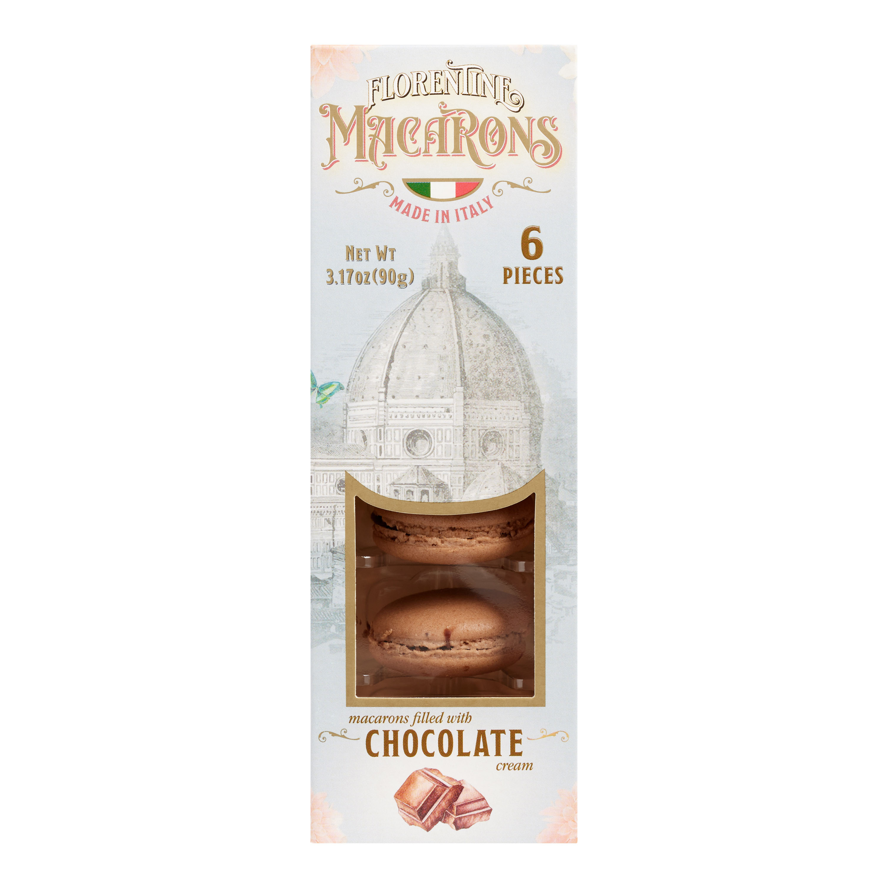 Borgo de' Medici Chocolate Macarons 6 Pack - World Market