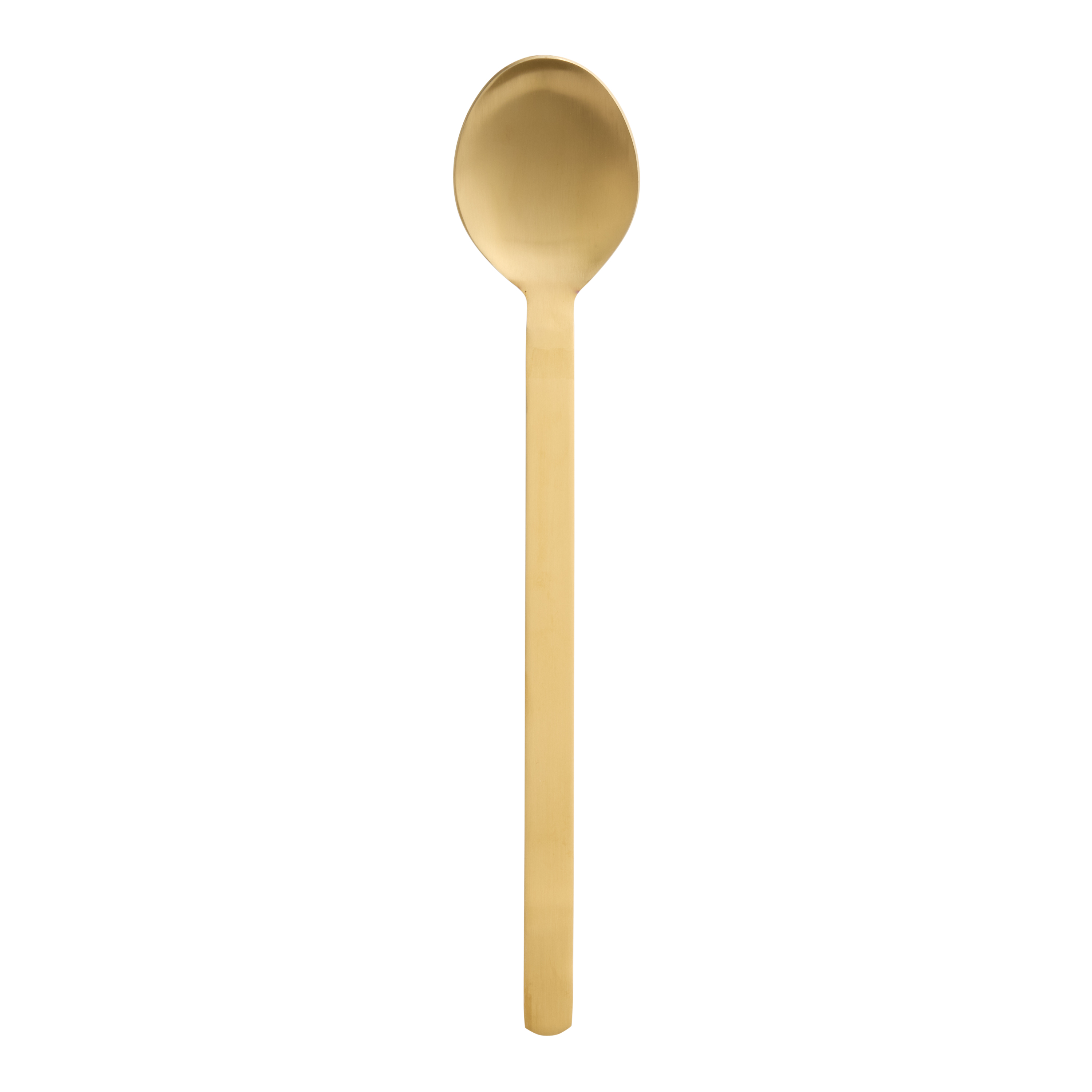 Brushed Gold Stainless Steel Cooking Spoon - World Market