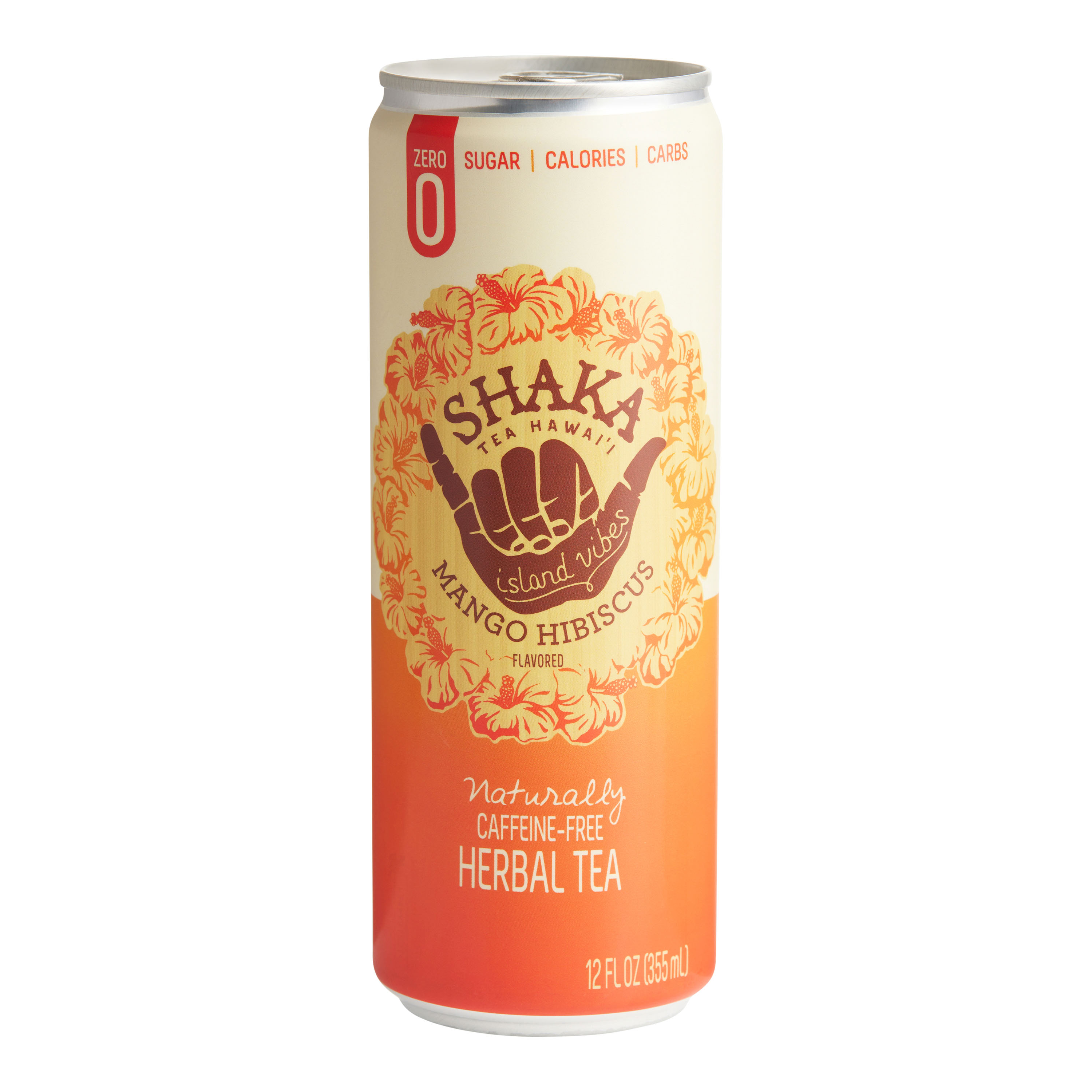 Shaka Mango Hibiscus Herbal Iced Tea Can - World Market