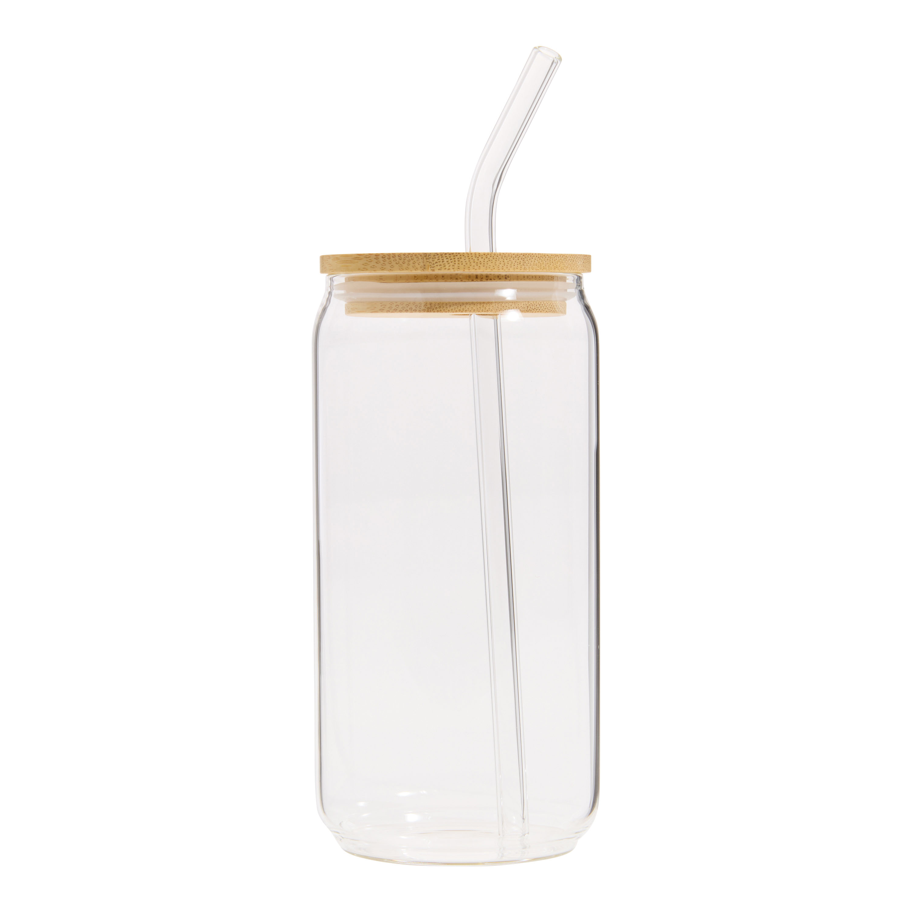 Glass And Bamboo To Go Tumbler With Straw - World Market