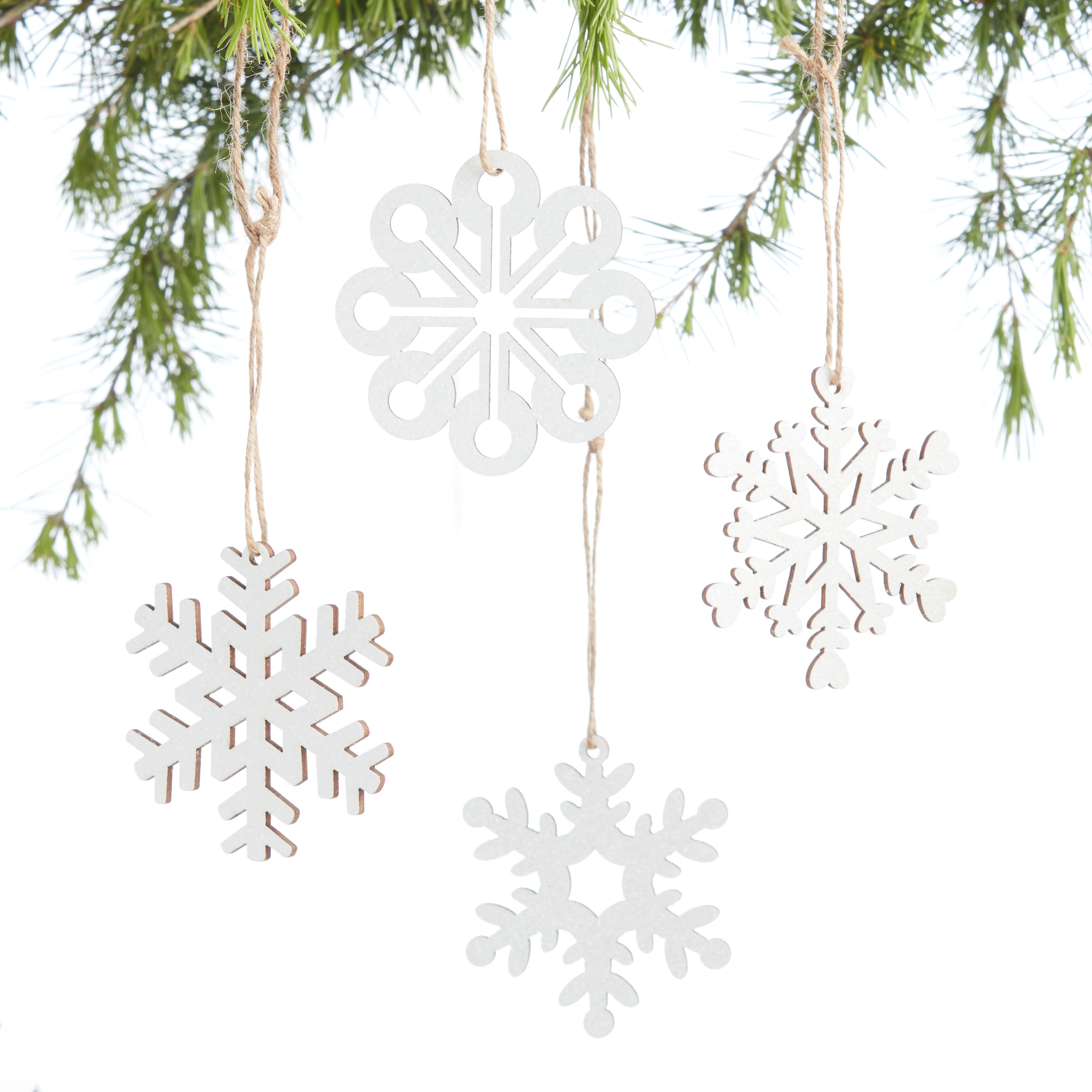 Wood Snowflakes Fillers/Embellishments, 12ct - Crafts Direct