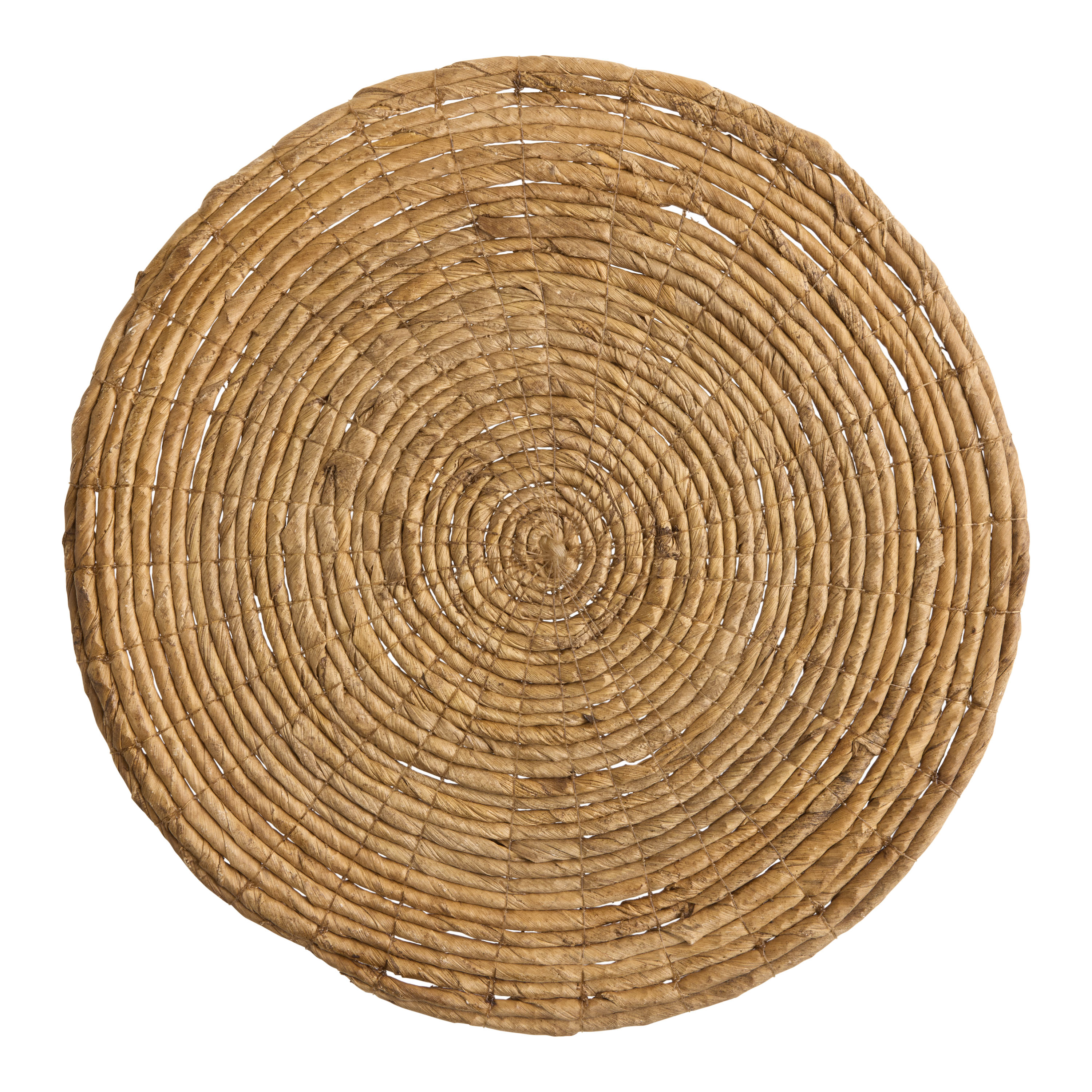 Round Natural Fiber Woven Spiral Placemat Set of 4 - World Market